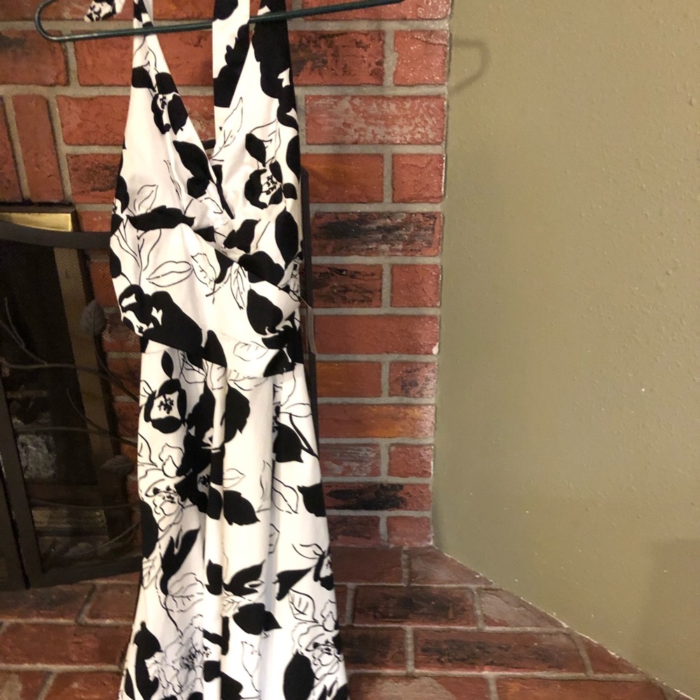 WHBM NWT halter flower dress